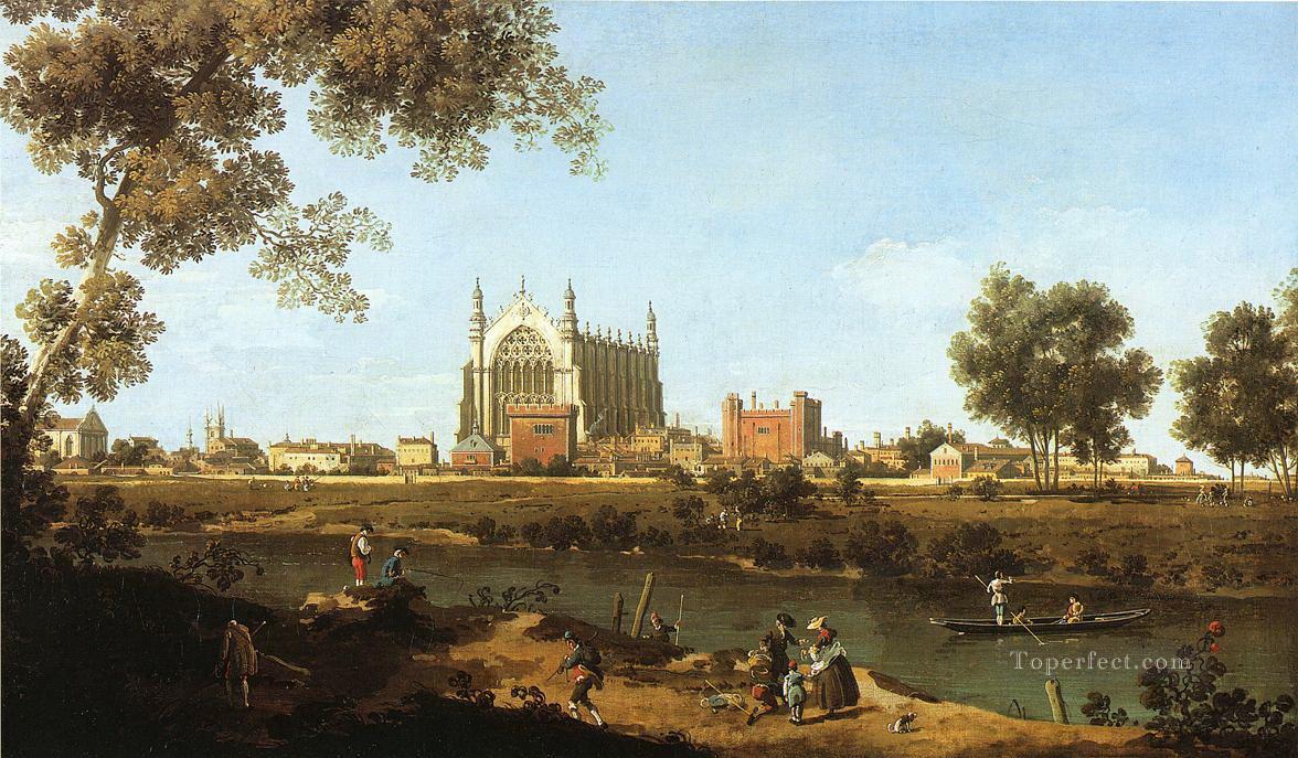 la capilla del colegio eton 1747 Canaletto Pintura al óleo